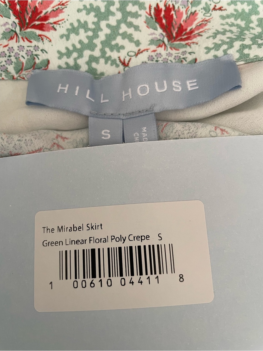 Hill House Wrap Maxi Skirt - Mint and Pink Floral - Picture 7 of 9